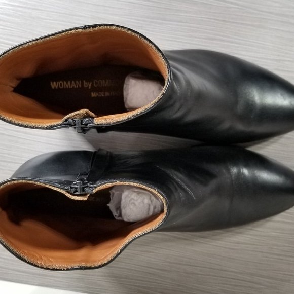 Common Projects Women By Zip Ankle Boot, Black Leather, Womens Size 11 / 41 - Picture 8 of 13